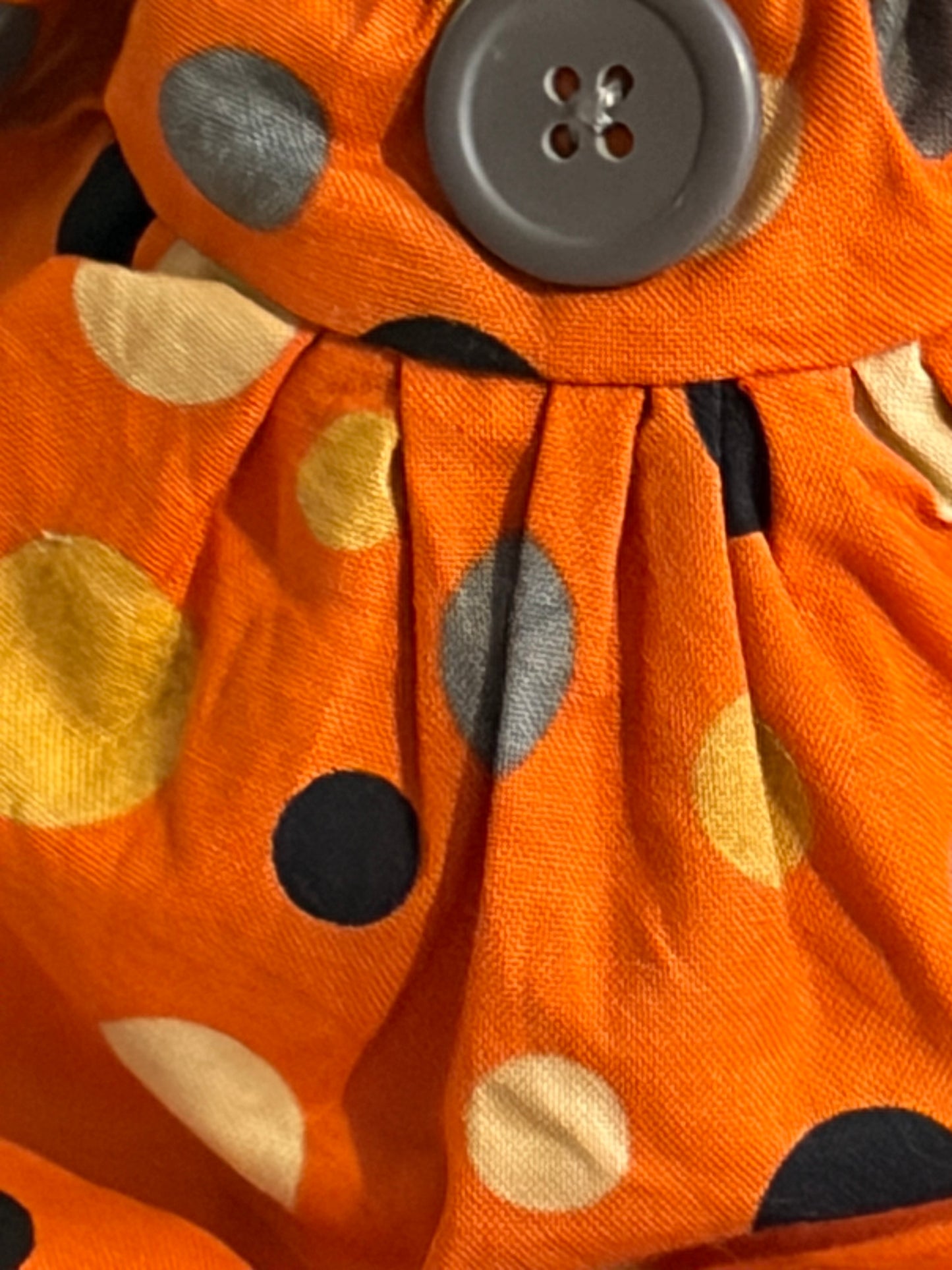 11" Annie in Fall colored polkadots