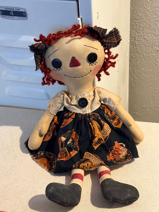 15" Annie in reproduction vintage Halloween print