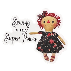 Sewing is my Super Power Vinyl Sticker